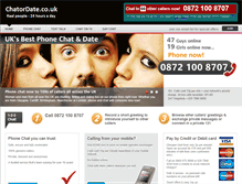 Tablet Screenshot of chatordate.co.uk